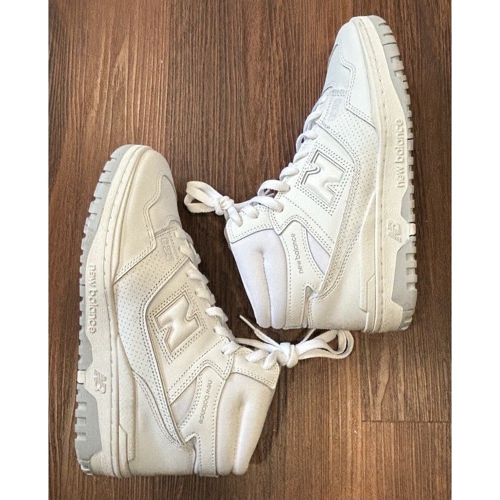 New Balance 650R All White Mens 10.5 High-Top Sneakers Ortholite Insoles New - Picture 7 of 14